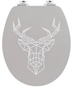 Deski sedesowe - Wirquin 20721956 deska sedesowa FSC100% Trendy Line Diplomat jeleń, beżowa, biała i bambusowa - miniaturka - grafika 1