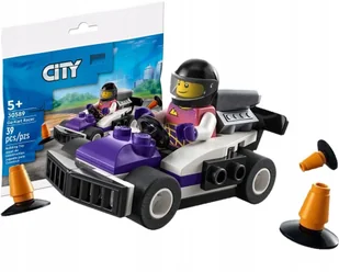 LEGO Klocki City Wyścigowy gokart 30589 - Klocki - miniaturka - grafika 2