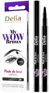 Delia Cosmetics Cosmetics Eyebrow Expert Piórkowy Marker do brwi czarny - Kredki do oczu - miniaturka - grafika 2