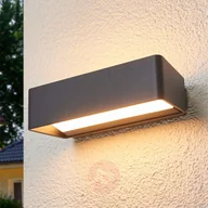 Lampy ogrodowe - LAMPENWELT.COM Logan prosty, zewnętrzny kinkiet LED, IP65 - miniaturka - grafika 1
