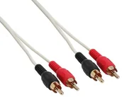 Kable - InLine Kabel cinch, 2 X cinch ST/ST Biały/złoty 3 m 1 szt. 89938U - miniaturka - grafika 1