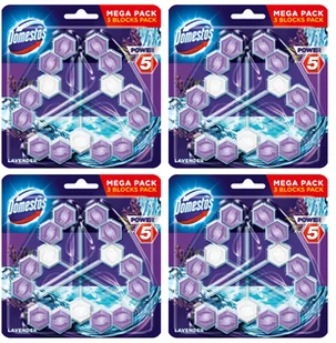 Domestos Trio Power 5 Lawenda Zawieszka Wc 12szt - Środki do WC - miniaturka - grafika 5
