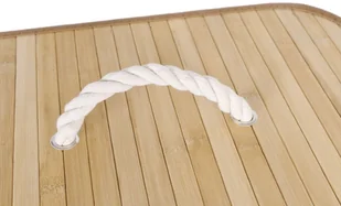 Kosz bambusowy na pranie 72L 1 komorowy naturalny - Kosze na bieliznę - miniaturka - grafika 5