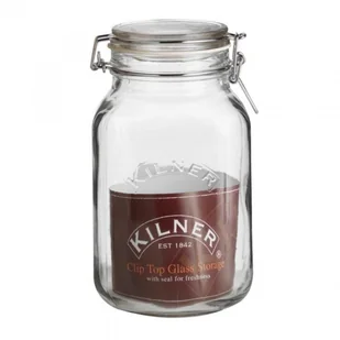 Kilner Słoik Square Clip Top 2 l 0025.513 - Pojemniki kuchenne - miniaturka - grafika 2
