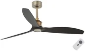 Wentylatory sufitowe - Faro Barcelona 33417 - Wentylator sufitowy JUST FAN czarny/złoty - miniaturka - grafika 1