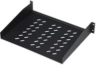 Szafy rack - DIGITUS Digitus DN-19 Tray-2  55-SW 19" półkę 2HE głębokości RAL9005 550 MM, w kolorze czarnym DN-19 TRAY-2-55-SW - miniaturka - grafika 1