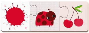Janod Trzyczęściowe puzzle Kolory 30 elementów, - Klocki - miniaturka - grafika 11