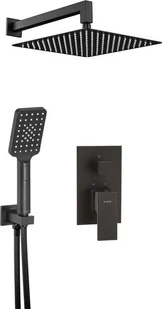 Deante Komplet podtynkowy Anemon Czarny NAC_N9MP - Zestawy prysznicowe - miniaturka - grafika 12