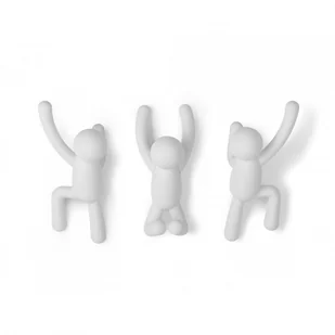 Umbra Umbra, Wieszak ścienny Buddy, biały, 7,5x16,8x7,6 cm - Miseczki i talerzyki dla dzieci - miniaturka - grafika 8