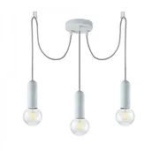 Lampy sufitowe - Leuchten Direkt 14776-22 - Żyrandol na lince TURN ME 3xE27/60W/230V - miniaturka - grafika 1