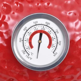 vidaXL Lumarko Ceramiczny grill kamado z wędzarnią, 2-w-1, 56 cm, czerwony! 316095 - Grille - miniaturka - grafika 2