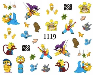 Naklejki wodne na paznokcie KOLOROWY SMOK - 1087 - Sztuczne paznokcie i akcesoria - miniaturka - grafika 6