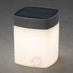 Konstsmide Assisi Lampa solarna LED Siwy, 1-punktowy (7805-302) - Lampy ogrodowe - miniaturka - grafika 2