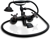 Baterie umywalkowe - Rea Bateria wannowa Retro Old Black B0224 - miniaturka - grafika 1