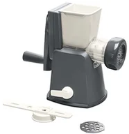 Pozostałe akcesoria kuchenne - Lurch Base&Soul ręczna maszynka do mielenia mięsa, z 2 wkładkami o różnej grubości oczek i nakładką do formowania ciasteczek, z tworzywa sztucznego, kolor szary/biały, 14 x 30 x 22 cm 200500 - miniaturka - grafika 1