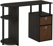 Biurka - Furinno JAYA biurko komputerowe z szufladami - miniaturka - grafika 1