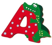 Wyposażenie pokoiku dziecięcego - Small Foot by Legler Legler 4650  litery zwierząt, a do z literą  a 2020640 - miniaturka - grafika 1