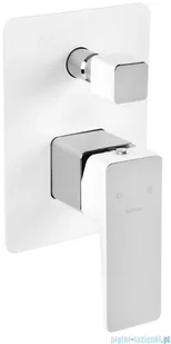 Omnires Parma system wannowy podtynkowy chrom/biel SYSPMW01CRB - Baterie podtynkowe - miniaturka - grafika 3