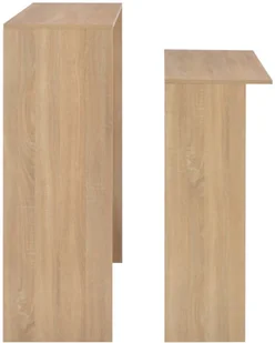 vidaXL Stół barowy z 2 blatami, dąb, 130 x 40 x 120 cm - Stoły - miniaturka - grafika 6
