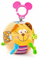 Grzechotki dla dzieci - Small Foot small foot 11424 pluszowa piłka kot, grzechotka dla małych dzieci, wielokolorowa 11424 - miniaturka - grafika 1