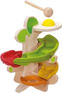 Plan Toys Tor dla piłeczki drzewo - Klocki - miniaturka - grafika 2