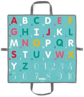 Janod Klocki drewniane z matą do zabawy - literki i cyferki JND3700217380779 - Klocki - miniaturka - grafika 8