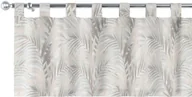 Zasłony - Dekoria Lambrekin na szelkach beżowo kremowe liście palmy na białym tle w 130 × 40 cm Gardenia 1356-142-14 - miniaturka - grafika 1