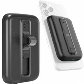 Powerbanki - XQISIT Powerbank z ładowaniem indukcyjnym Qi i MagSafe 5000mAh / USB-C 18W, czarny - miniaturka - grafika 1