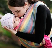 Chusty do noszenia dzieci - LennyLamb Chusta Tęczowa M - miniaturka - grafika 1