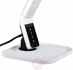 Lampenwelt Bardzo nowoczesna lampka na biurko LED Eleni biala - Lampy stojące - miniaturka - grafika 5