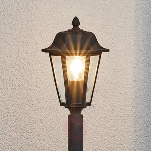 Lampenwelt Słupek oświetleniowy LAMINA w kolorze rdzy - Lampy ogrodowe - miniaturka - grafika 3