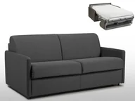 Sofy i kanapy - Vente-Unique 3-osobowa kanapa z ekspresowym mechanizmem rozkładania z tkaniny CALIFE - Kolor: szary - Wymiary miejsca do spania: 140 cm - Materac 22 cm - miniaturka - grafika 1