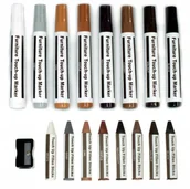 Panele podłogowe - zestaw do naprawy paneli mebli drewna Marker +wosk - miniaturka - grafika 1