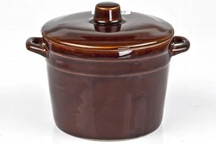 Beczka kamionkowa do kiszenia ogórków i kapusty, 1,5 l - Garnki - miniaturka - grafika 2