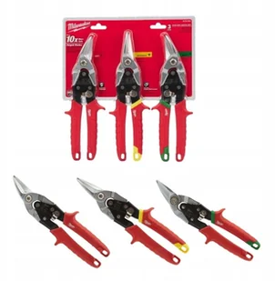 Milwaukee 48224533 nożyc do blachy promocyjny zestaw 3-częściowy MLW48-22-4533 - Nożyce i noże - miniaturka - grafika 3
