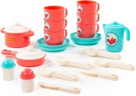 Zabawki AGD - Polesie Polesie 80219 Zestaw naczyń  "Gosposia" na 6 osób 38 elementów w siatce (E3) - miniaturka - grafika 1