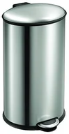 Kosze na śmieci - EKO Elipse Step Bin, metalowy, stal szlachetna matowa VB 932540 - miniaturka - grafika 1