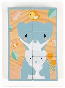 Janod Klocki drewniane puzzle 6w1 Pure 6 elementów J05158 729980 - Zabawki kreatywne - miniaturka - grafika 14