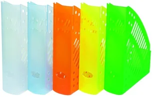 Donau . Pojemnik na dokumenty ażurowy, polistyren, A4, transparentny - biały - Artykuły biurowe - miniaturka - grafika 3