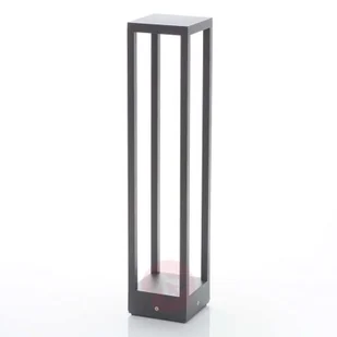 Lampenwelt com Słupek oświetleniowy LED Carlota ciemnoszary 65 cm - Lampy ogrodowe - miniaturka - grafika 3