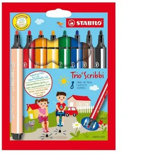 Stabilo Flamastry TRIO SCRIBBI 8 sztuk - Kredki, ołówki, pastele i pisaki - miniaturka - grafika 3