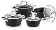 Zestawy garnków i patelni - Tescoma Komplet garnków PRESIDENT Stone, 8 części - miniaturka - grafika 1