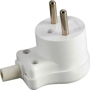 Plast-Rol Wtyczka kątowa MINI b/u 16A 250V rozbieralna biała WT-10/BIAŁY 10129 - Kostki, złączki, wtyczki - miniaturka - grafika 2