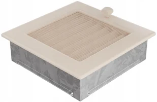 Parkanex kominkowa kremowa z żaluzją 17x17 beżowa - Kratki wentylacyjne - miniaturka - grafika 2