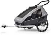 Przyczepki rowerowe - Croozer Kid Keeke 2 Przyczepka dziecięca, stone grey 2020 Przyczepki dla dzieci 121001620 - miniaturka - grafika 1