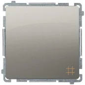 Gniazdka elektryczne - Berker krzyżowy Kontakt-Simon Basic satyna - miniaturka - grafika 1