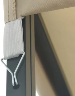 vidaXL Altana ze sznurem lampek, 3x3 m, kremowa! 3070320 - Altany ogrodowe - miniaturka - grafika 7