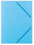 Teczki i skoroszyty - Donau Teczka z gumką preszpan, A4, 390gsm, 3-skrz., jasnoniebieska 8643080-21PL - miniaturka - grafika 1