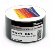 Nośniki danych - TraxData Cd-r Printable 700MB x52 Printable100szt - miniaturka - grafika 1