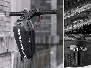 RockBros Etui wodoodporne sakwa na hulajnogę uchwyt na ramę RockBros B62 Czarne 10358X1 - Akcesoria do skatingu - miniaturka - grafika 8